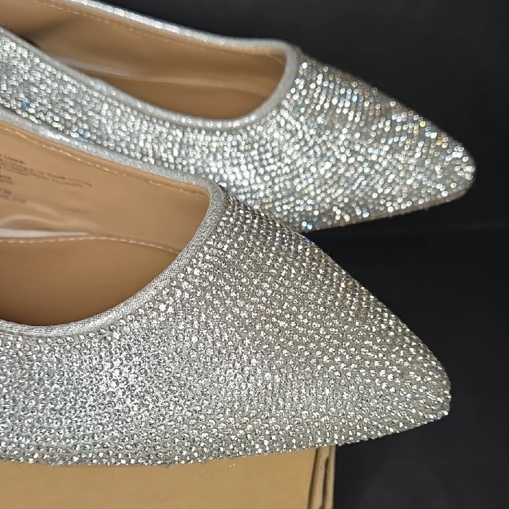 a new day Silver Glitter Slingback Flats - Picture 6 of 6